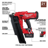 Milwaukee  2744-21 M18 FUEL™ 21 Degree Framing Nailer Kit thumbnail 8