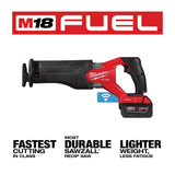 Milwaukee  2822-22 M18 FUEL™ SAWZALL® Recip Saw W/ One-Key™- 2 battery XC5.0 Kit thumbnail 12