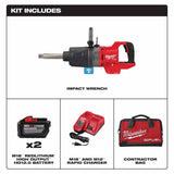 Milwaukee  2869-22HD M18 FUEL™ 1" D-Handle Ext. Anvil High Torque Impact Wrench w/ ONE-KEY™ thumbnail 2