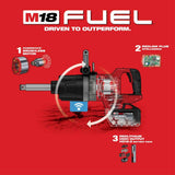 Milwaukee  2869-22HD M18 FUEL™ 1" D-Handle Ext. Anvil High Torque Impact Wrench w/ ONE-KEY™ thumbnail 8