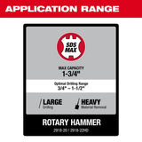 Milwaukee 2918-22HD M18 FUEL 1-3/4" SDS MAX Rotary Hammer Kit with ONE-KEY (2 Batteries, Charger) thumbnail 8