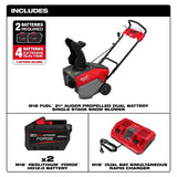 Milwaukee 3036-22HD M18 FUEL 21" Auger Propelled Dual Battery Single Stage Snow Blower Kit thumbnail 5