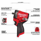 Milwaukee 3424-23 M12 FUEL 3-Tool Combo Kit thumbnail 2