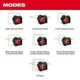 Milwaukee 3642-21 M12 Green 360 3-Plane Laser with Automatic Alignment and Receiver Kit (M12 XC4.0 Battery) thumbnail 5