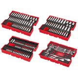 Milwaukee 48-22-9490 242pc. 1/4”, 3/8”, & 1/2” Drive Metric & SAE Ratchet & Socket Set thumbnail 1