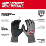 Milwaukee 48-73-7141E Cut Level 4 High-Dexterity Nitrile Dipped Gloves - M (Pack of 144) thumbnail 2