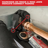 Milwaukee 49-16-2661MX 1/4" - 7/8" Streamline ACR Pivoting Press Ring Kit for M18 FORCE LOGIC Press Tool thumbnail 6