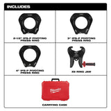 Milwaukee 49-16-2698X 2-1/2"- 4" IPS-P Pivoting Press Ring Kit for M18 FORCE LOGIC Throw Press Tool thumbnail 2