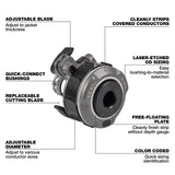 Milwaukee 49-16-B078 0.5" - 0.7" Adjustable Bushing for M18 FUEL  Covered Conductor Cable Stripper thumbnail 3