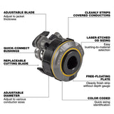 Milwaukee 49-16-B103 0.7" - 1" Adjustable Bushing for M18 FUEL  Covered Conductor Cable Stripper thumbnail 3