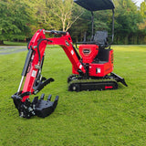 Mini Compact Excavator HONDA GX390 Engine,  65.7" Max. Digging Depth, 1Ton, 2280 LBS Operating Weight,  MEC10 thumbnail 3