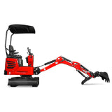 Mini Compact Excavator HONDA GX390 Engine,  65.7" Max. Digging Depth, 1Ton, 2280 LBS Operating Weight,  MEC10 thumbnail 28