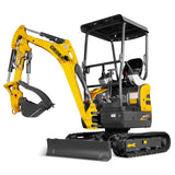 Mini Compact Excavator Kubota D902 Engine,  89" Max. Digging Depth, 1.7 Ton, 4145 LBS Operating Weight,  MEC17 thumbnail 12