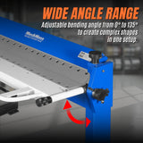 50-Inch Foot Clamp Pan and Box Brake, Industrial Heavy Duty Sheet Metal Folding Machine, 0–135° Bending Angle, 1.9" Clamping Lift, 2" Box Depth PB2A5014 thumbnail 6