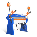 48” Manual Pan and Box Brake - Heavy Duty, Durable Construction, 12 Gauge Mild Steel, 135° Bending Angle, Individual Bending Fingers" PB4812 thumbnail 10