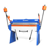 48” Manual Pan and Box Brake - Heavy Duty, Durable Construction, 12 Gauge Mild Steel, 135° Bending Angle, Individual Bending Fingers" PB4812 thumbnail 13
