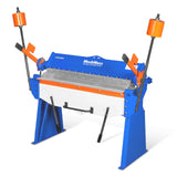 48” Manual Pan and Box Brake - Heavy Duty, Durable Construction, 12 Gauge Mild Steel, 135° Bending Angle, Individual Bending Fingers" PB4812 thumbnail 14