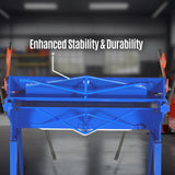 48” Manual Pan and Box Brake - Heavy Duty, Durable Construction, 12 Gauge Mild Steel, 135° Bending Angle, Individual Bending Fingers" PB4812 thumbnail 9