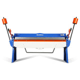 80-inch Manual Sheet Metal Brake - 12 Gauge Bending Capacity, Adjustable Fingers, 6 Ft. Heavy-Duty Steel Construction for Precision Bending PB8012 thumbnail 1