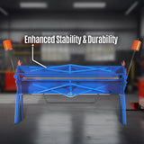 80-inch Manual Sheet Metal Brake - 12 Gauge Bending Capacity, Adjustable Fingers, 6 Ft. Heavy-Duty Steel Construction for Precision Bending PB8012 thumbnail 8