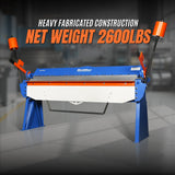 80-inch Manual Sheet Metal Brake - 12 Gauge Bending Capacity, Adjustable Fingers, 6 Ft. Heavy-Duty Steel Construction for Precision Bending PB8012 thumbnail 3