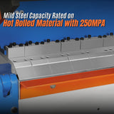 80-inch Manual Sheet Metal Brake - 12 Gauge Bending Capacity, Adjustable Fingers, 6 Ft. Heavy-Duty Steel Construction for Precision Bending PB8012 thumbnail 5