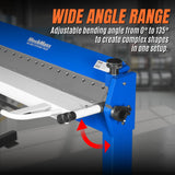 50-Inch Foot Clamp Pan and Box Brake, Light Duty Sheet Metal Folding Machine, 0–135° Bending Angle, 1.9" Clamping Lift, 2" Box Depth PBA5014 thumbnail 4