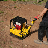 Honda GX160 Reversible Plate Compactor with Wheel Kit and Extension Plates, 5625 lb Centrifugal Force, PC150H thumbnail 3