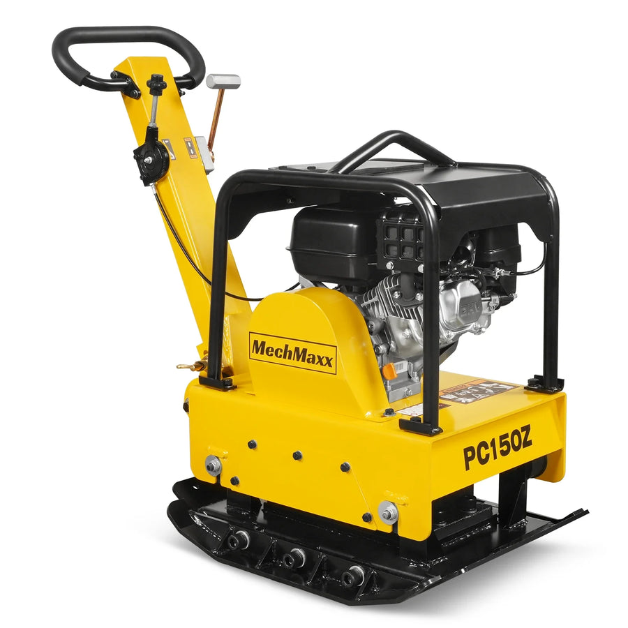 5.8 HP Reversible Plate Compactor with Wheel Kit and Extension Plates, 5625 lb Centrifugal Force, PC150Z