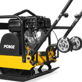 5.8 HP Vibratory Plate Compactor with Wheel Kit, 3600 lb Centrifugal Force for Soil, Gravel, Asphalt and Paver Base, PC90Z thumbnail 9