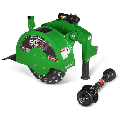 3-Point PTO Stump Grinder with 44 Carbide Teeth (PTO Shaft Included with Slip Clutch),  for 35-80HP Tractor,  SG28