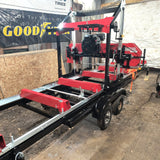 MechMaxx 36" MAX Portable Sawmill,  750cc 25HP ZONSEN V-Twin Engine,  36" Board Width,  20' Track Length,  ( 10 x Blades Included ) SM36MAX thumbnail 3