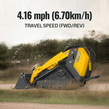 Mini Skid Steer Stand On Compact Track Loader ( 4 in 1 bucket included ) with 25HP KUBOTA D1105 Diesel Engine,  Common Industry Interface (CII),  CROBA  STL1000 thumbnail 6