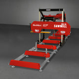 MechMaxx 36" MAX Portable Sawmill,  25HP 688cc HONDA GX690 V-Twin Engine,  35" Board Width,  20' Track Length ( 10 x Blades Included ) SM36HMAX thumbnail 29
