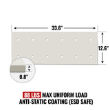 ( 1 Pack / 1 Pcs ) Shelf with 5 Pcs Clips, 320L Cabinet, White (for SKU: 203001W, 203005W) thumbnail 2