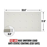 ( 1 Pack / 1 Pcs ) Shelf with 5 Pcs Clips, 880L Cabinet, White (for SKU:203003W, 203007W) thumbnail 2
