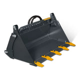 44" 4-In-1 Combo Mini Skid Steer Bucket Attachment With Quick Attach,  Universal Mount thumbnail 3