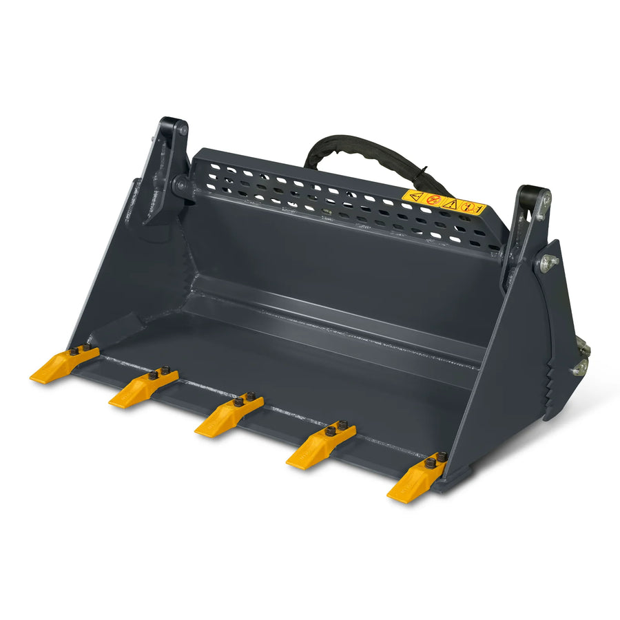 44" 4-In-1 Combo Mini Skid Steer Bucket Attachment With Quick Attach,  Universal Mount