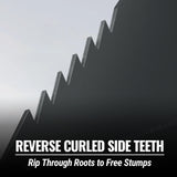 48" Skid Steer Stump Bucket Wrecker with Universal Quick Attach, Bolt-On Cutting Teeth, SBE53 thumbnail 5