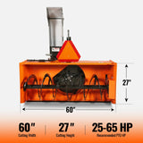 60" 3 Point PTO Snow Blower 24" Impeller Diameter 360° Snow Chute (PTO Shaft Included with Slip Clutch),  25-65 HP,  TSB60T thumbnail 2