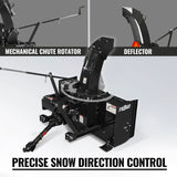 60" 3 Point PTO Snow Blower 24" Impeller Diameter 360° Snow Chute (PTO Shaft Included with Slip Clutch),  25-65 HP,  TSB60 thumbnail 8