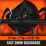 84" 3 Point PTO Snow Blower 24" Impeller Diameter 360° Snow Chute (PTO Shaft Included with Slip Clutch),  35-95 HP,  TSB84T thumbnail 4