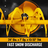 84" 3 Point PTO Snow Blower 24" Impeller Diameter 360° Snow Chute (PTO Shaft Included with Slip Clutch),  35-95 HP,  TSB84 thumbnail 4