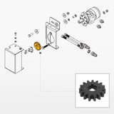 Snow Blower Hydraulic Chute Rotator Gear (for SKU: 201042, 201042T, 201015, 201015T, 201016, 201016T, 201043, 201043T) thumbnail 2
