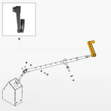 Snow Blower Manual Chute Rotator Crank (for SKU: 201042, 201042T, 201015, 201015T, 201016, 201016T, 201043, 201043T) thumbnail 2