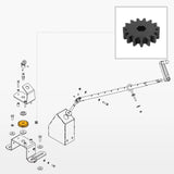 Snow Blower Manual Chute Rotator Gear (for SKU: 201042, 201042T, 201015, 201015T, 201016, 201016T, 201043, 201043T) thumbnail 2