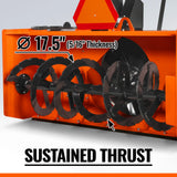 60" 3 Point PTO Snow Blower 24" Impeller Diameter 360° Snow Chute (PTO Shaft Included with Slip Clutch),  25-65 HP,  TSB60T thumbnail 3