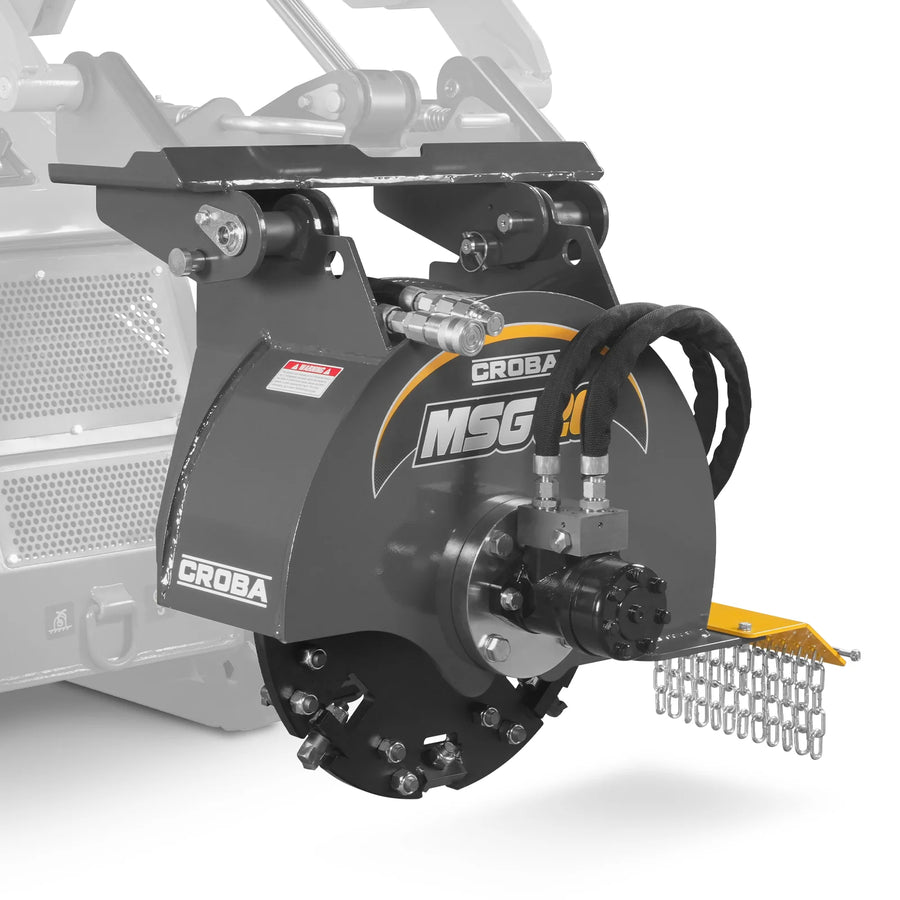 20'' Flywheel Diameter Mini Skid Steer Stump Grinder with 24 Carbide Teeth, MSG20