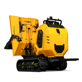 1800lb 420cc  E-start Gas Engine Stand-ON Hydraulic Track Dumper with Self-Loading ,  T80 thumbnail 12