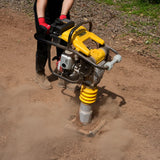 Honda GX100 Tamping Rammer with Wheel Kit, 2250 lb Impact Force Jumping Jack Tamper Compactor for Soil, Gravel, Backfill and Foundation, TR60H thumbnail 3